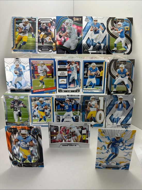 Panini Other - Justin Herbert Chargers lot of 18 w/ Alt/Gordon rookies Derwin James/Mack pulsar